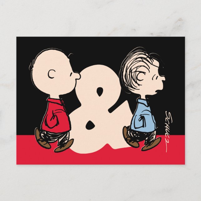 Peanuts | Charlie Brown & Linus Postcard (Front)