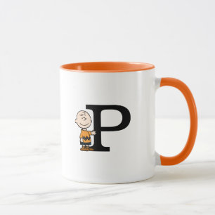 Peanuts   Charlie Brown Monogram P Mug
