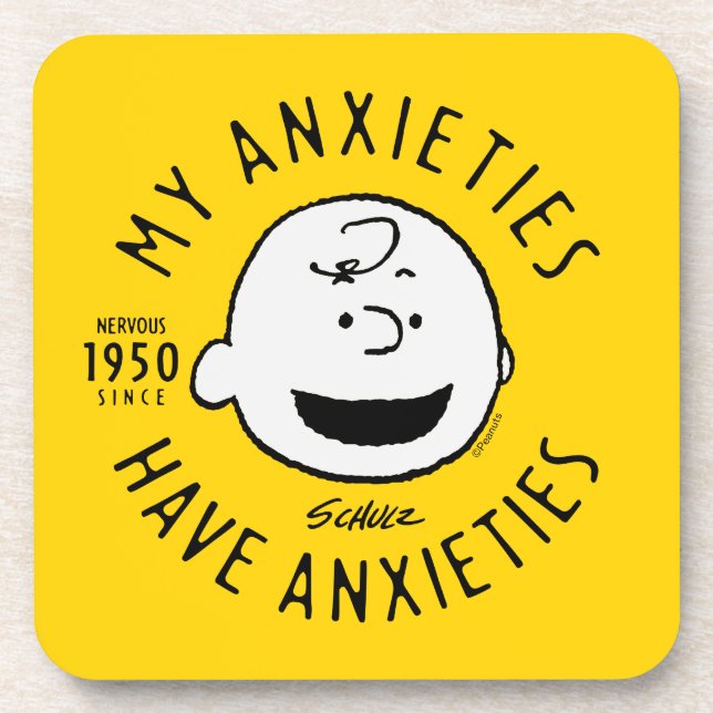 Peanuts | Charlie Brown Nervous Since 1950 Coaster (Front)