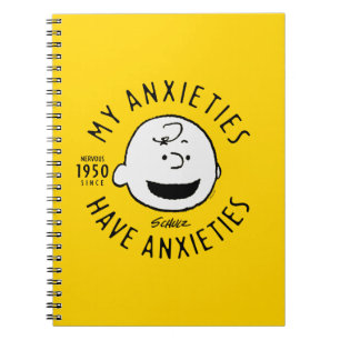 Peanuts   Charlie Brown Nervous Since 1950 Notebook