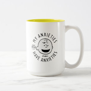 Peanuts   Charlie Brown Nervous Since 1950 Two-Tone Coffee Mug