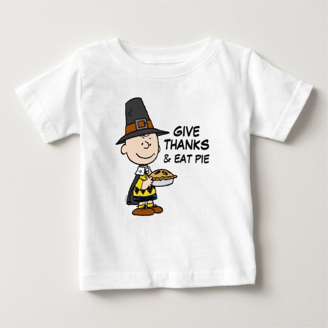 Peanuts | Charlie Brown Pilgrim Baby T-Shirt (Front)