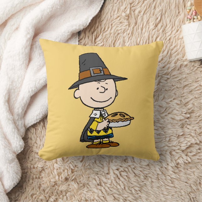Peanuts | Charlie Brown Pilgrim Cushion (Blanket)