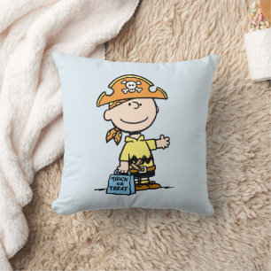 Peanuts Charlie Brown Pirate Halloween Cushion