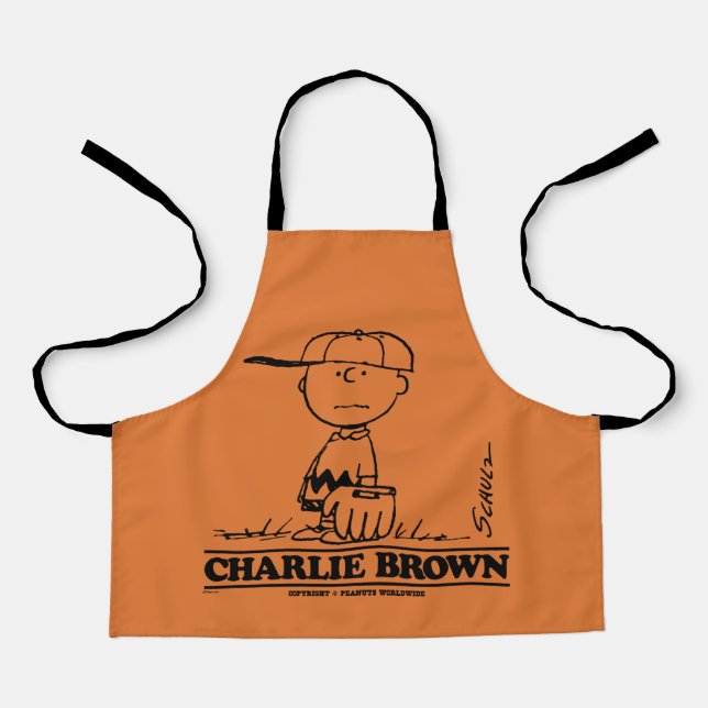 Peanuts | Charlie Brown Playing Ball Apron (Front)