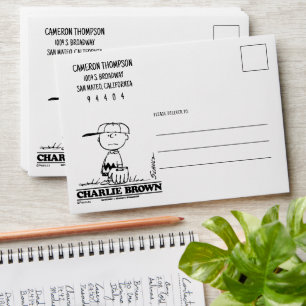 Peanuts   Charlie Brown Playing Ball Envelope