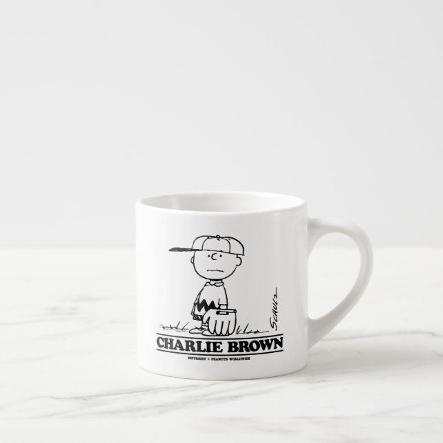 Peanuts | Charlie Brown Playing Ball Espresso Cup (Right)