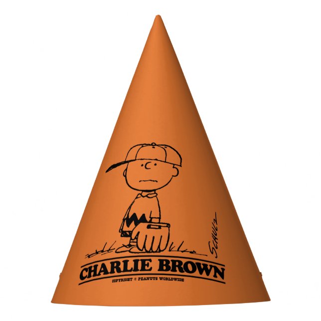 Peanuts | Charlie Brown Playing Ball Party Hat (Front)