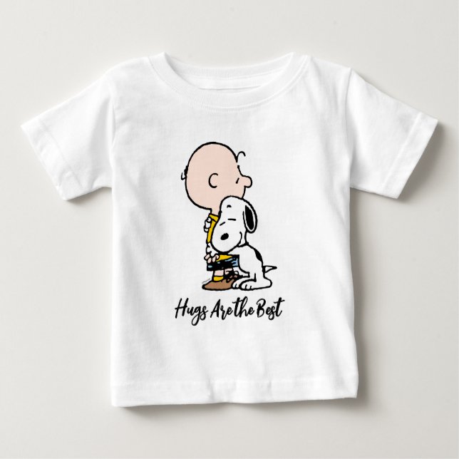 Peanuts | Charlie Brown & Snoopy Hug Baby T-Shirt (Front)