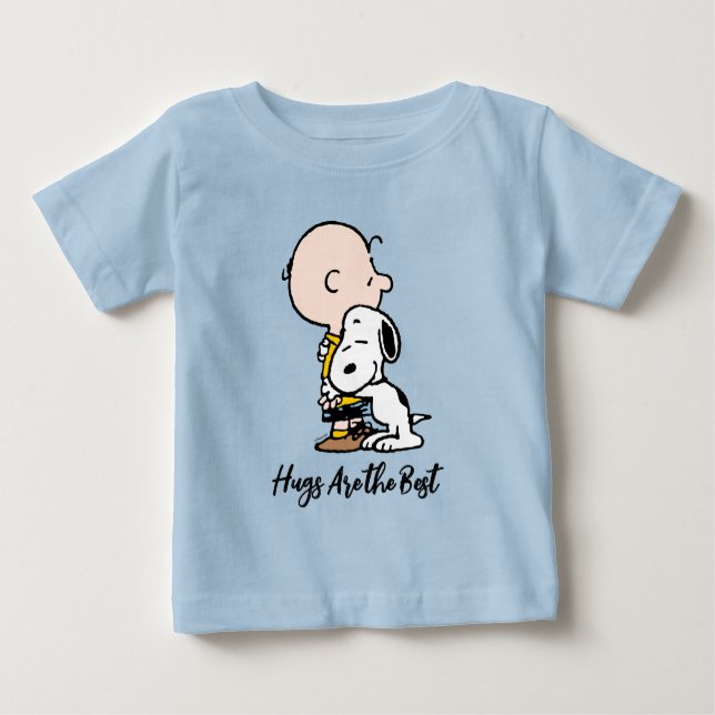 Peanuts | Charlie Brown & Snoopy Hug Baby T-Shirt (Front)