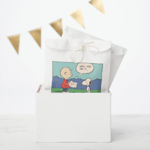Peanuts Charlie Brown Snoopy Well You Did It Grad Favour Bag
