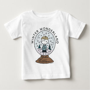 Peanuts   Charlie Brown Snow Globe Baby T-Shirt