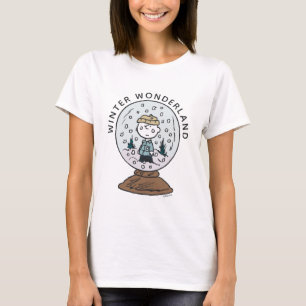 Peanuts   Charlie Brown Snow Globe T-Shirt