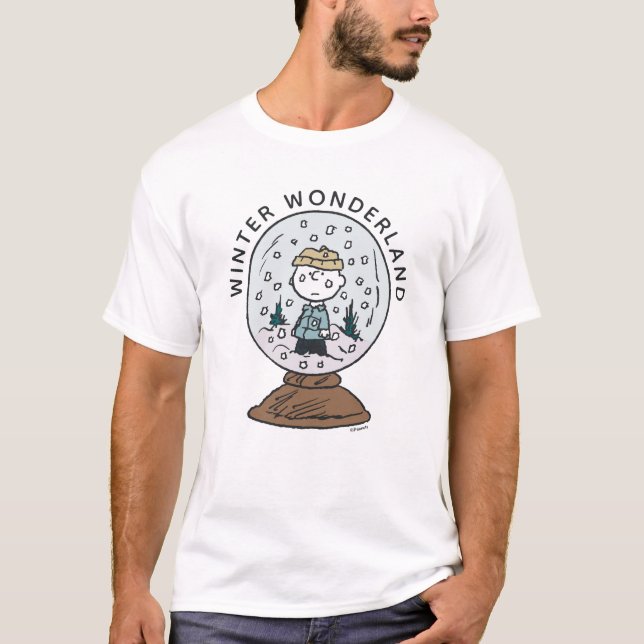 Peanuts | Charlie Brown Snow Globe T-Shirt (Front)