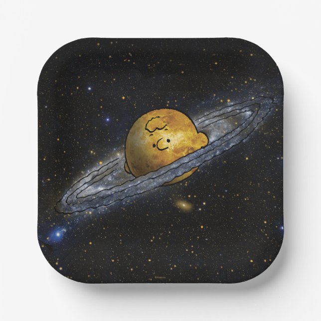 Peanuts | Charlie Brown Spaced Out Paper Plate (Front)