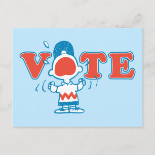 Peanuts   Charlie Brown Vote Postcard