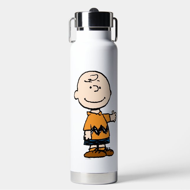 PEANUTS | Charlie Brown Water Bottle (Front)