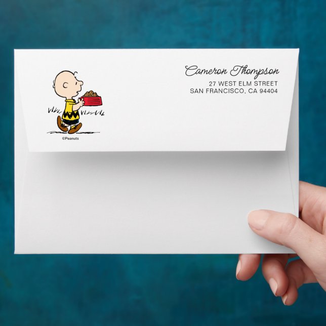 Peanuts | Charlie Brown with Snoopy's Dish Envelope (Hand)