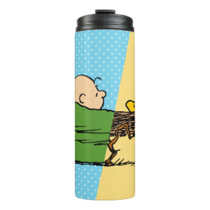 Peanuts   Charlie Brown & Woodstock Half & Half Thermal Tumbler