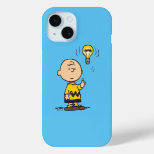 Peanuts   Charlie Brown's Light Bulb Idea iPhone 15 Case