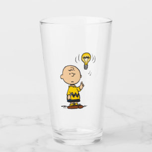 Peanuts   Charlie Brown's Light Bulb Idea Glass
