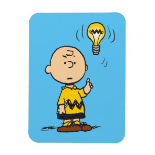 Peanuts   Charlie Brown's Light Bulb Idea Magnet