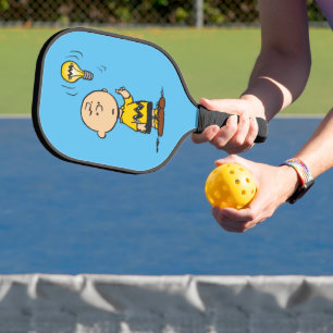 Peanuts   Charlie Brown's Light Bulb Idea Pickleball Paddle