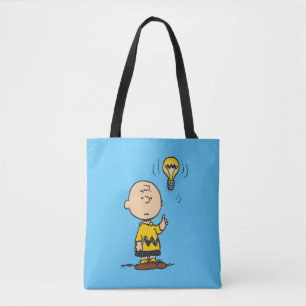 Peanuts Charlie Brown's Light Bulb Idea Tote Bag