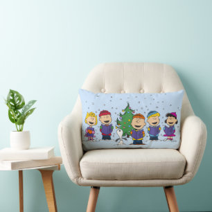 Peanuts   Christmas Caroling Lumbar Cushion