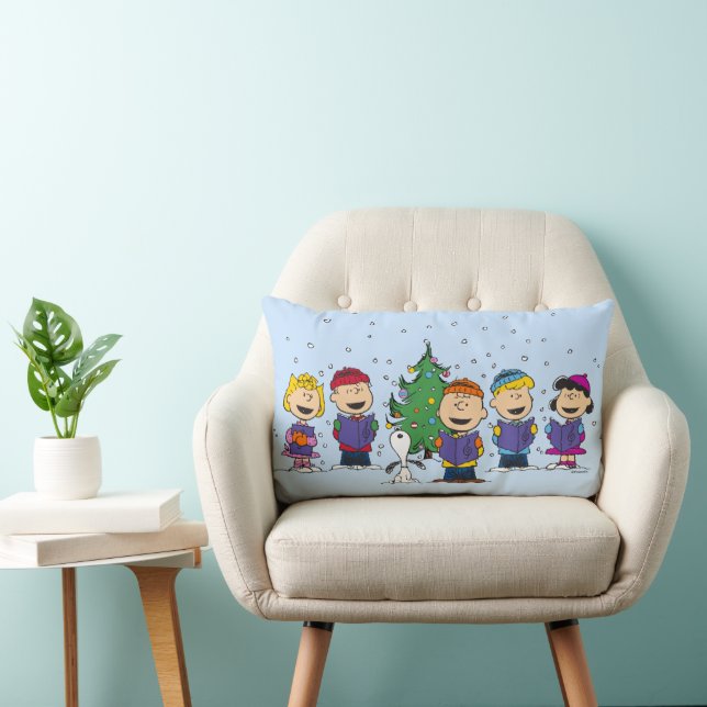 Peanuts | Christmas Caroling Lumbar Cushion (Chair)