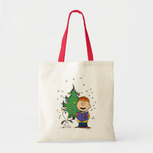 Peanuts   Christmas Caroling Tote Bag