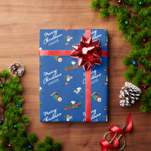 Peanuts   Christmas Gift Wrapping Pattern Paper