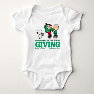 Peanuts   Christmas is the Joy of Giving Baby Bodysuit