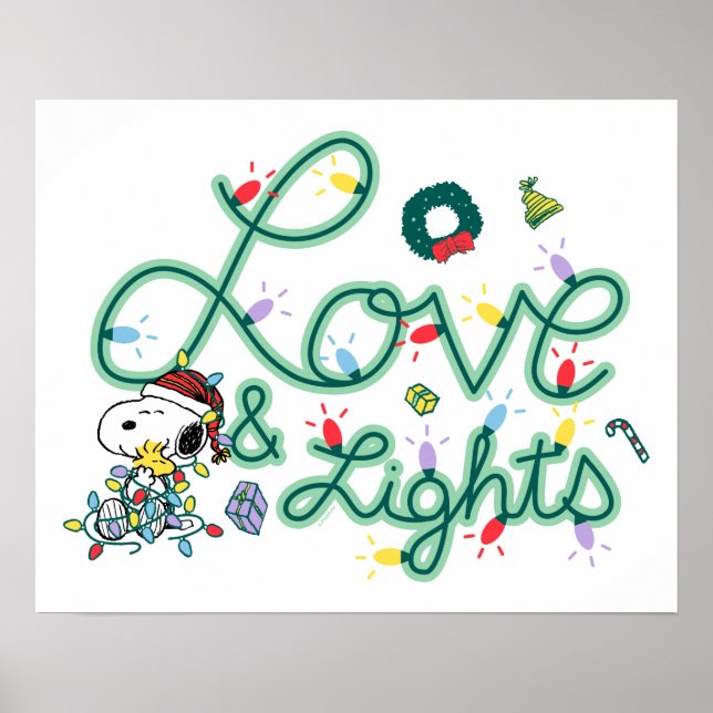 Peanuts | Christmas Love and Lights Poster (Front)