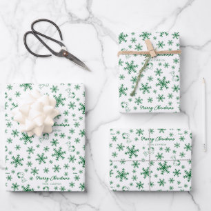 Peanuts   Christmas Snoopy Let It Snow Pattern Wrapping Paper Sheet