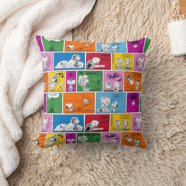 PEANUTS | Classic Comic Pattern Cushion (Blanket)