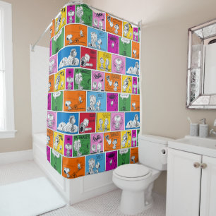 PEANUTS   Classic Comic Pattern Shower Curtain
