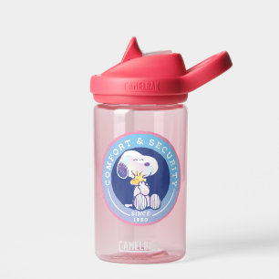Peanuts Comfort & Security Badge Blue Water Bottle