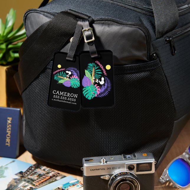 Peanuts | Cowabunga Snoopy Luggage Tag (Front & Back)