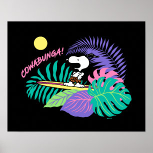 Peanuts   Cowabunga Snoopy Poster
