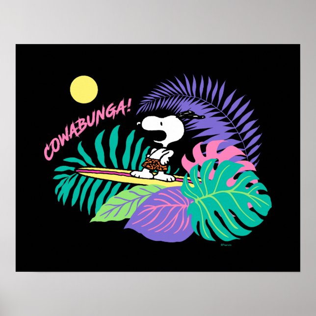 Peanuts | Cowabunga Snoopy Poster (Front)