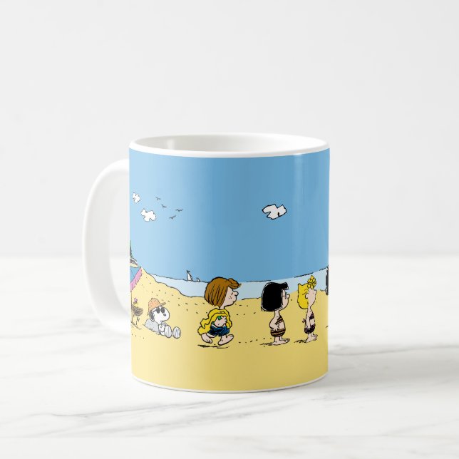 Peanuts | Day at the Beach Coffee Mug (Front Left)