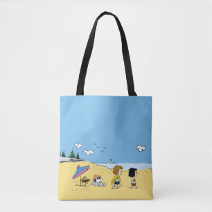 Peanuts   Day at the Beach Tote Bag