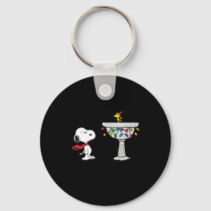 Peanuts Decorated Bird Bath Key Ring