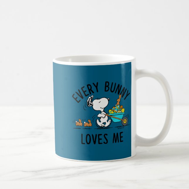 Peanuts - easter - every bunny loves me Peanuts -  Coffee Mug (Right)