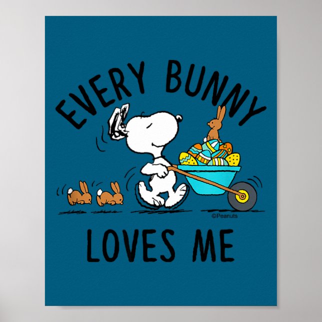 Peanuts - easter - every bunny loves me Peanuts -  Poster (Front)
