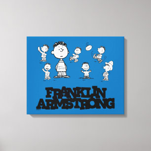 Peanuts Franklin Armstrong Canvas Print
