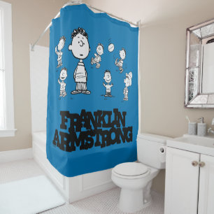 Peanuts   Franklin Armstrong Shower Curtain