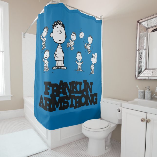 Peanuts | Franklin Armstrong Shower Curtain (In Situ)