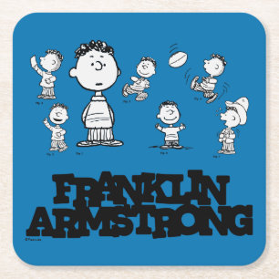 Peanuts   Franklin Armstrong Square Paper Coaster